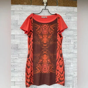 Morena rosa Leopard suede mini dress small